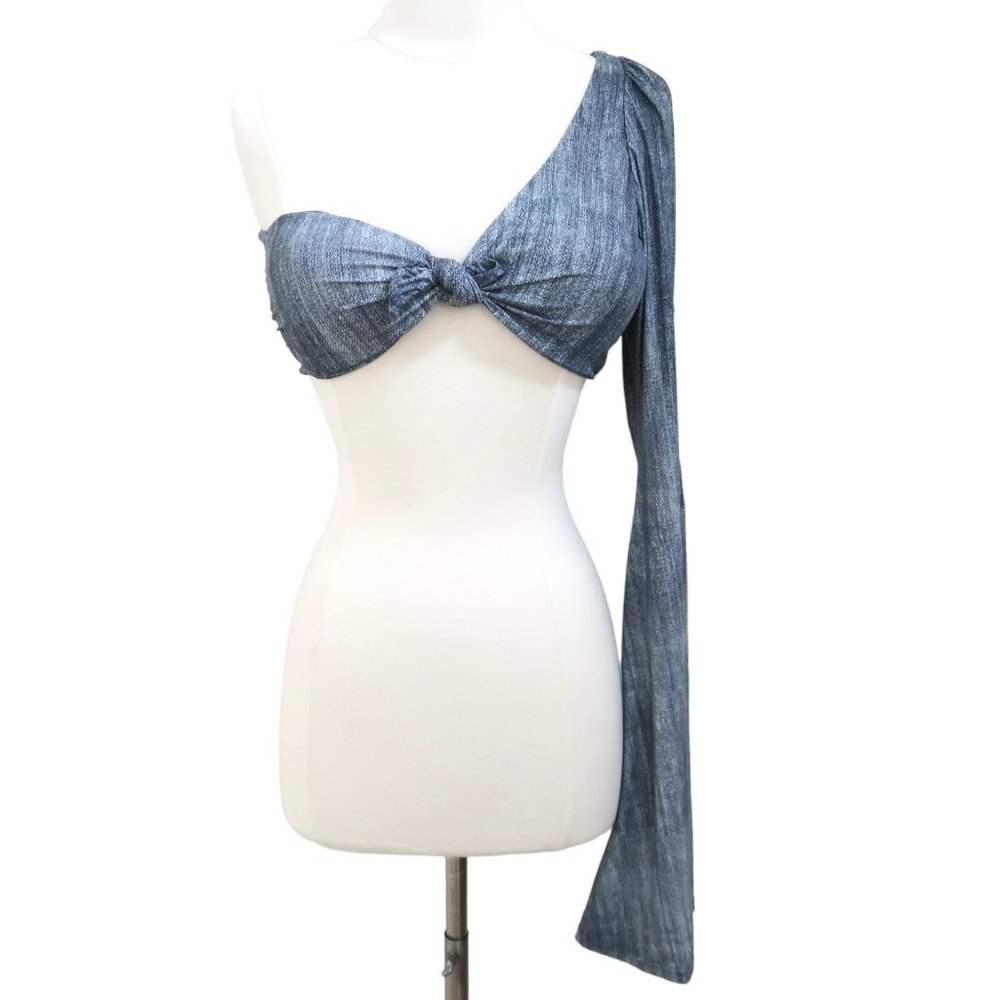 AMIR SLAMA One sleeve Bikini Top XS S